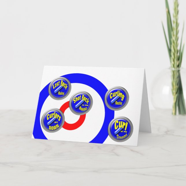 Curling Rocks Card (Front)