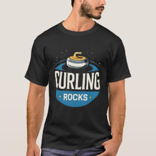 Curling Rocks Curling Sport Champion Player T-Shirt