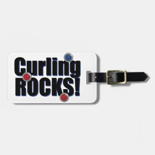 Curling Rocks! Luggage Tag