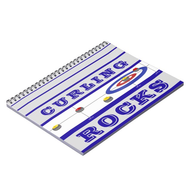 Curling Rocks Notebook (Left Side)