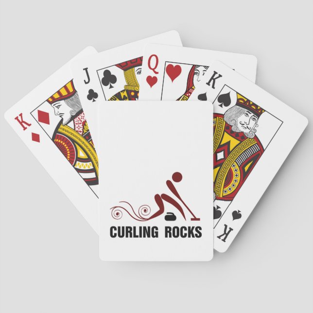 Curling Rocks Playing Cards (Back)