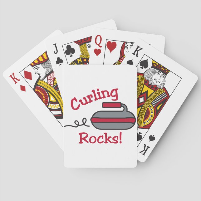 Curling Rocks Playing Cards (Back)