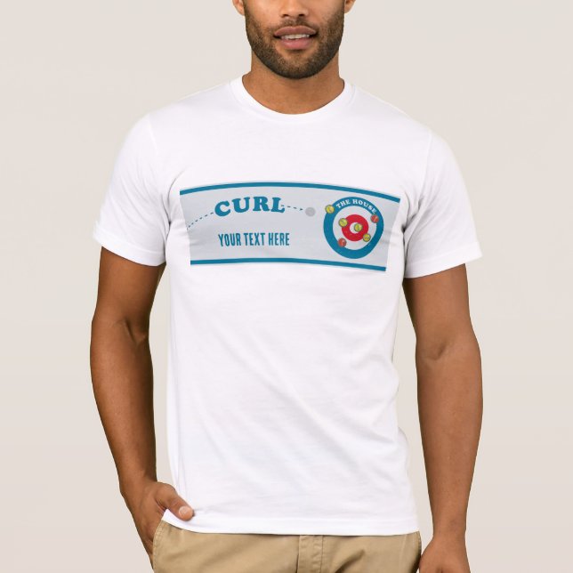 Curling sheet Curling stones T-Shirt (Front)