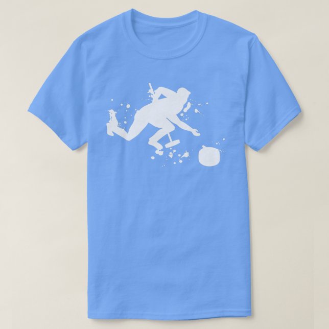 Curling Snow T-Shirt (Design Front)