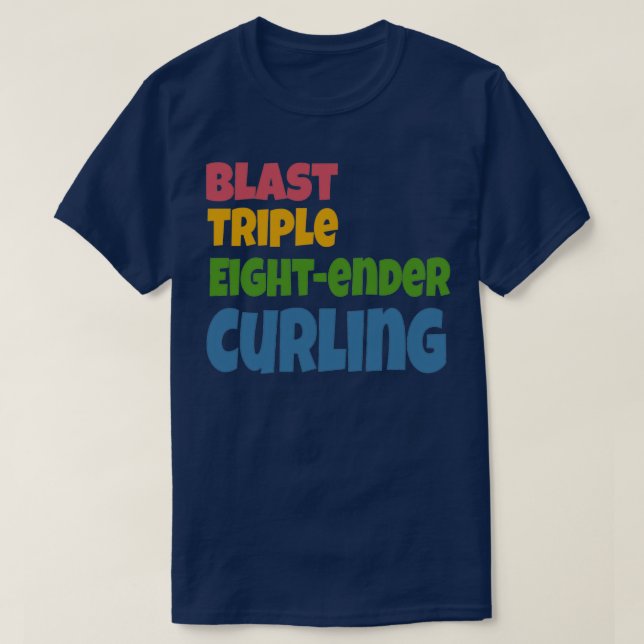 Curling Sport Gifts Fan Team Gift Idea Men Women T-Shirt (Design Front)