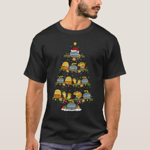 Curling Sports Light Xmas Santa Curling Christma T-Shirt