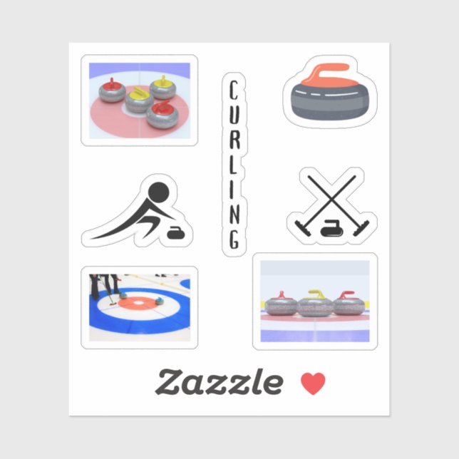 Curling Stickers (Sheet)