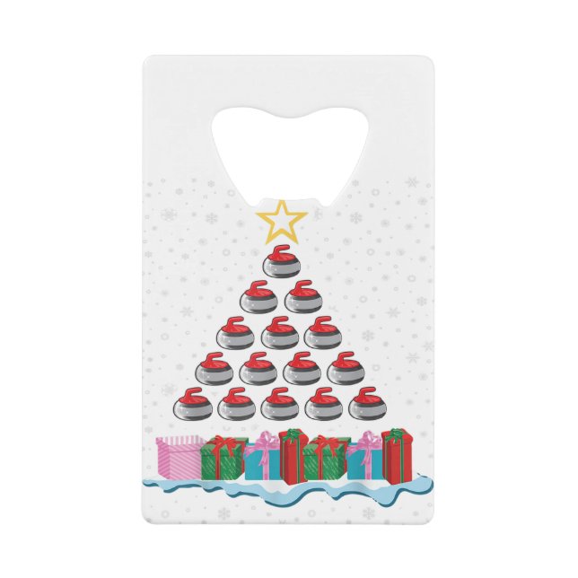 Curling stone christmas tree for curling lovers.pn (Front)