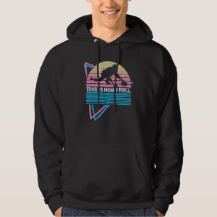 Curling Stone Curling Player Retro This Is How I R Hoodie