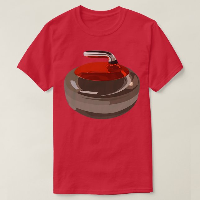 Curling stone drawing T-Shirt (Design Front)