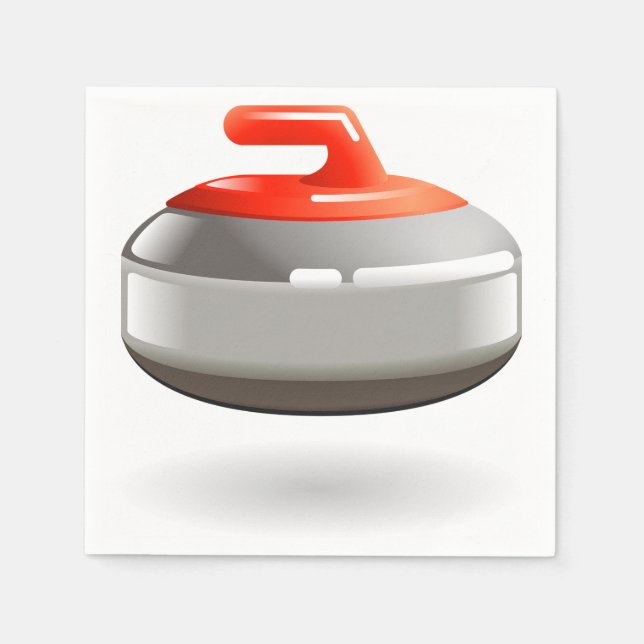 Curling Stone Paper Napkins (Front)