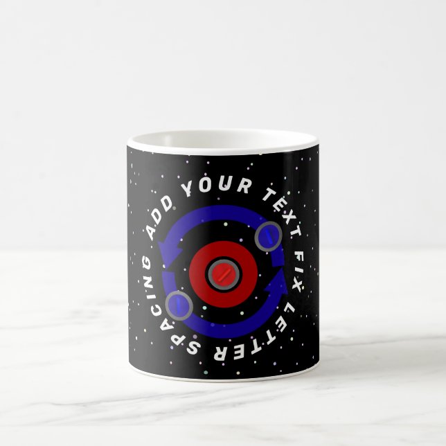 Curling Stone rolling like the Earth's orbit Coffee Mug (Center)
