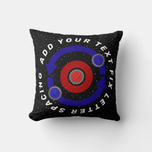 Curling Stone rolling like the Earth's orbit Cushion