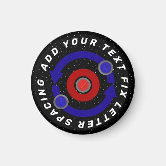 Curling Stone rolling like the Earth's orbit Magnet