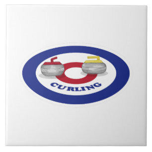 Curling stone tile