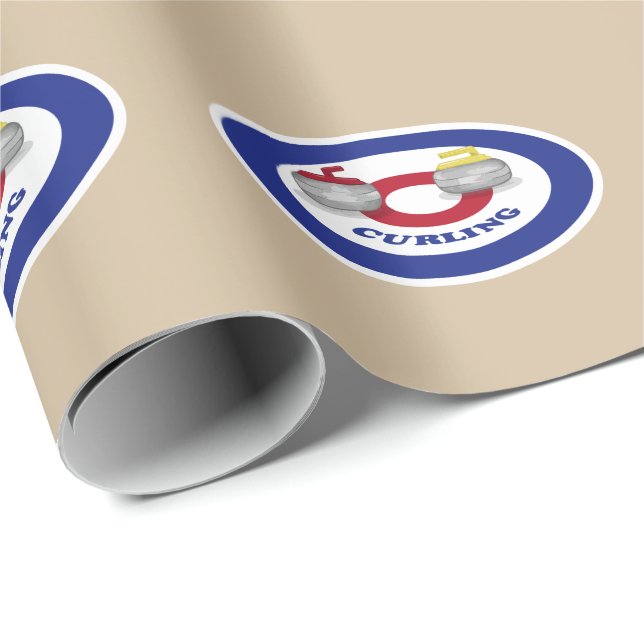 Curling stone wrapping paper (Roll Corner)