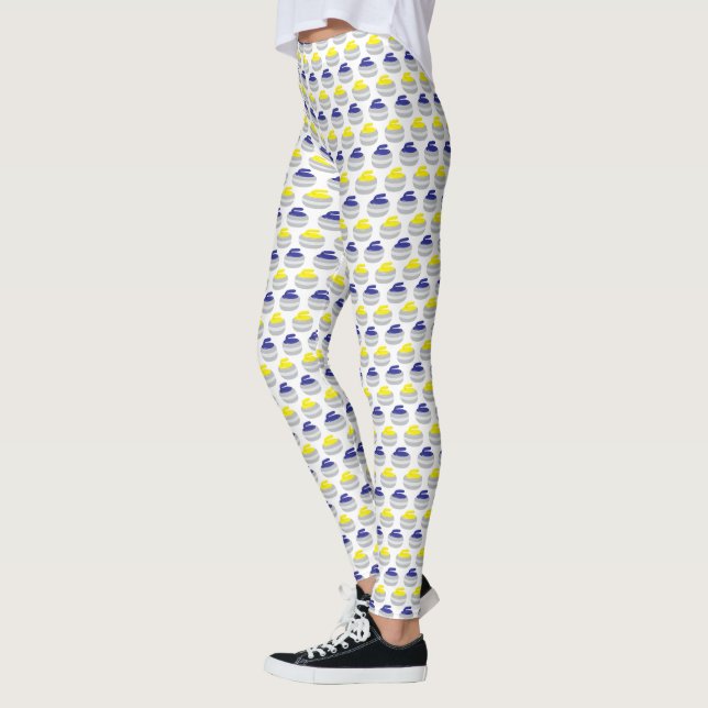 Curling Stones Ice Sport Leggings (Left)