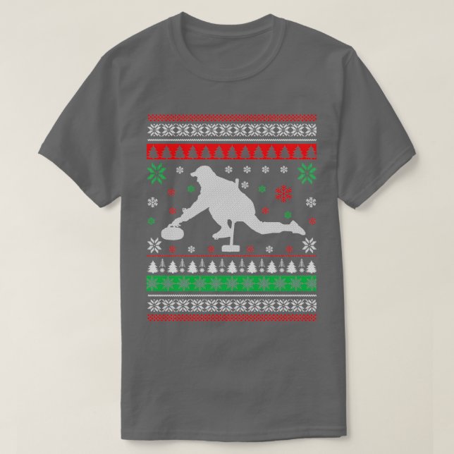 Curling Ugly Christmas Sweater Gift (Design Front)