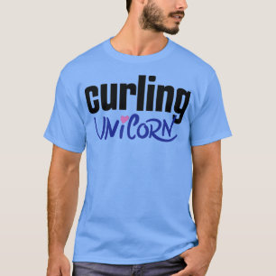 Curling Unicorn Winter Sports T-Shirt