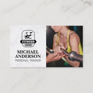 Curling Weights Logo   Fitness Centre Logo Business Card