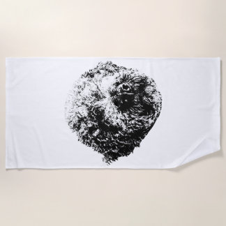 Curls at the Shore Beach Towel