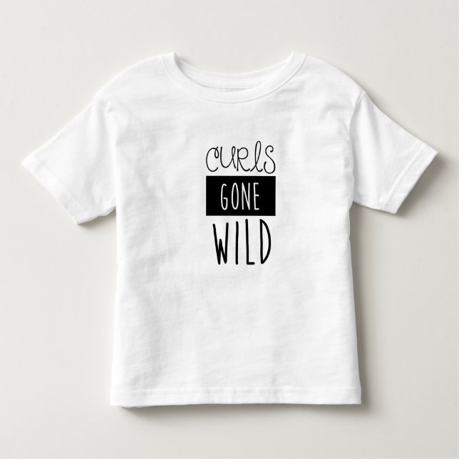 Curls Gone Wild Kids Tshirt (Front)