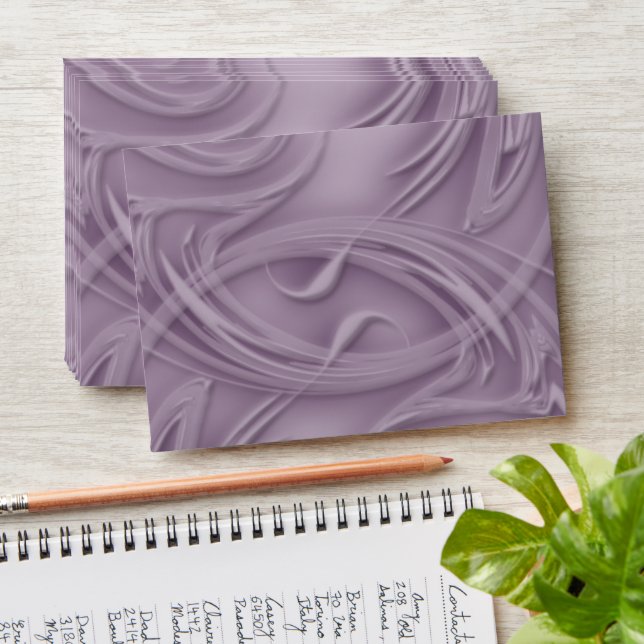 Curls Over Purple Envelopes (Stacked)