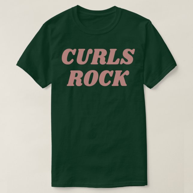 curls rock T-Shirt (Design Front)