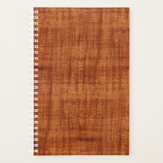 Curly Acacia Wood Grain Look Planner (Front)