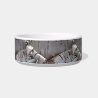 Curly Birch Bark Tree Rustic Ceramic Pet Bowl
