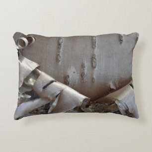 Curly Birch Bark Tree Rustic Decorative Cushion