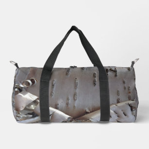 Curly Birch Bark Tree Rustic Duffle Bag