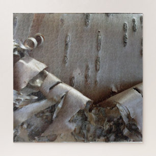 Curly Birch Bark Tree Rustic Jigsaw Puzzle