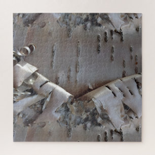Curly Birch Bark Tree Rustic Jigsaw Puzzle