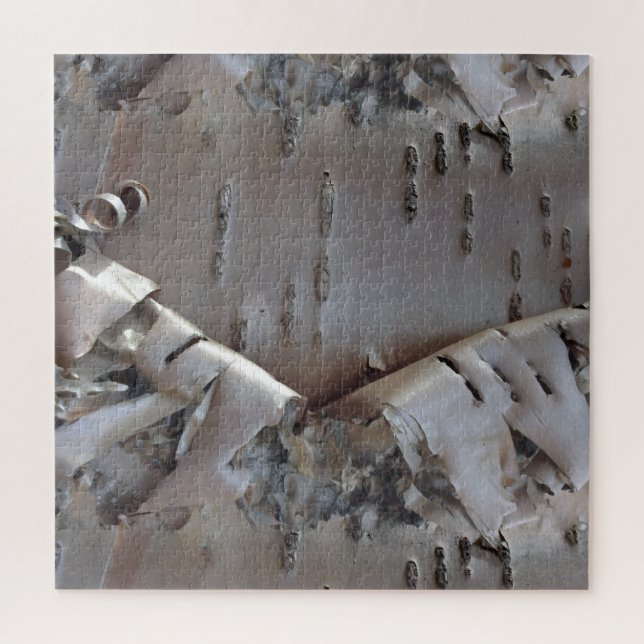 Curly Birch Bark Tree Rustic Jigsaw Puzzle (Vertical)