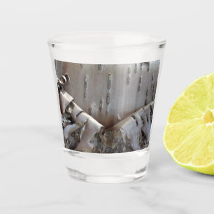 Curly Birch Bark Tree Rustic Shot Glass
