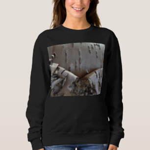 Curly Birch Bark Tree Rustic Sweatshirt