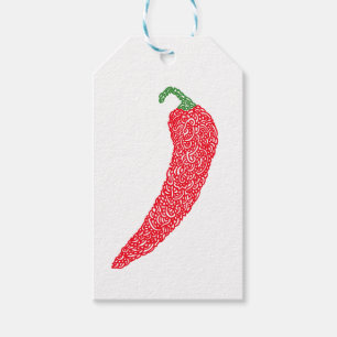 Curly Chilli Pepper Gift Tags