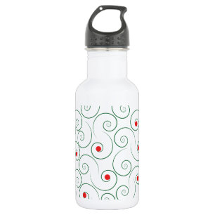 Curly Christmas Tree White 532 Ml Water Bottle