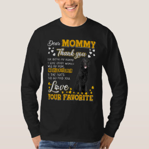 Curly Coated Retriever Dear Mummy Thank You For Be T-Shirt