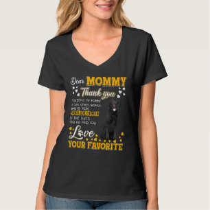 Curly Coated Retriever Dear Mummy Thank You For Be T-Shirt