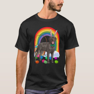 Curly-Coated Retriever Easter Eggs Bunny Dog T-Shirt