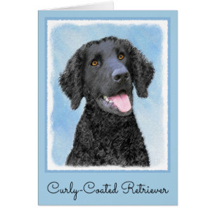 Curly-Coated Retriever Painting - Original Dog Art
