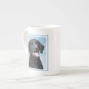 Curly-Coated Retriever Painting - Original Dog Art Bone China Mug