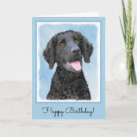 Curly-Coated Retriever Painting - Original Dog Art