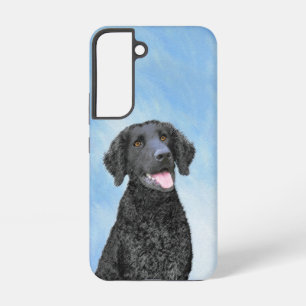 Curly-Coated Retriever Painting - Original Dog Art Samsung Galaxy Case
