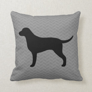 Curly Coated Retriever Silhouette Cushion