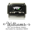 Curly Ends Self Inking Return Address Rubber Stamp