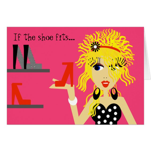 Curly Girl Shoe Card (Front Horizontal)