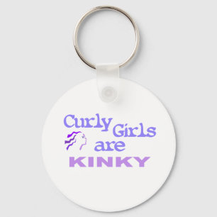Curly Girls Are Kinky Key Ring
